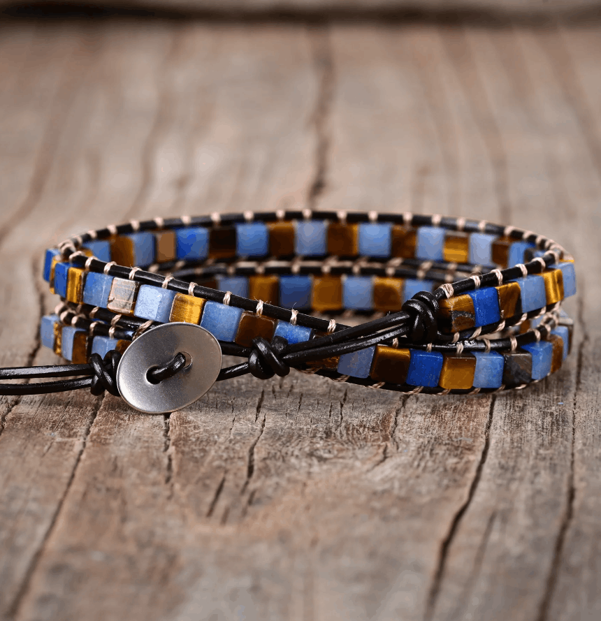 Bracelet Wrap Bohème “Ciel Étoilé”