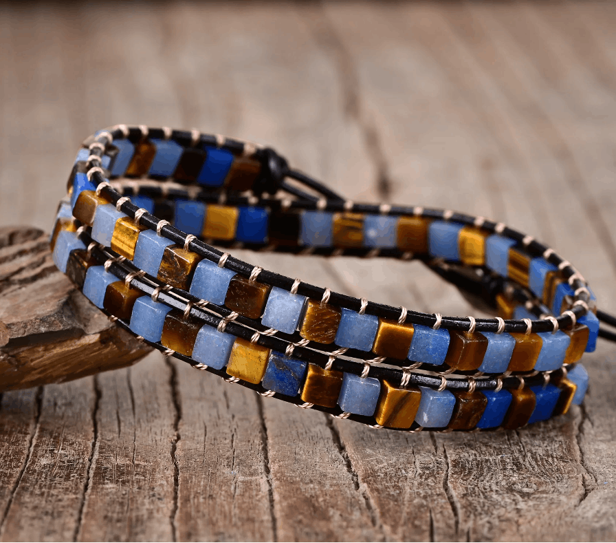 Bracelet Wrap Bohème “Ciel Étoilé”