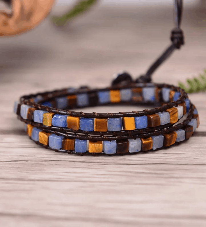 Bracelet Wrap Bohème “Ciel Étoilé”