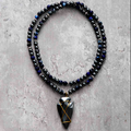 Collier Bohème pour Homme en Hématite et Jaspe Impérial