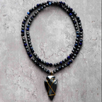 Collier Bohème pour Homme en Hématite et Jaspe Impérial