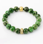 Bracelet en Jaspe Naturelles – Élégance & Style