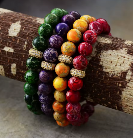 Bracelet en Jaspe Naturelles – Élégance & Style