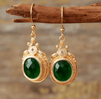 Boucles d’Oreilles Émeraude Impériale