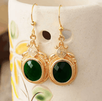 Boucles d’Oreilles Émeraude Impériale