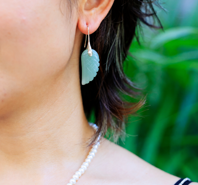 Boucles d’Oreilles Aile d’Ange – Pierre Naturelle & Énergie Spirituelle