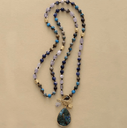 Collier en Pierre Naturelle avec Pendentif Goutte