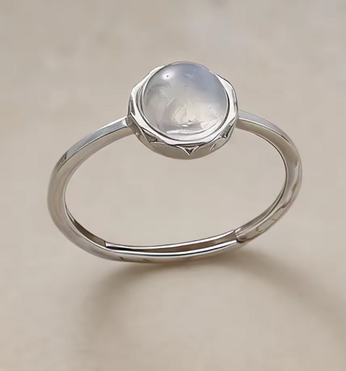 Bague Ajustable en  naturelle de lune