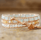 Bracelet Enroulé Éclat Céleste en Pierre de Lune