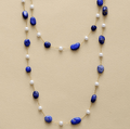 Collier Plaqué Or en Lapis Lazuli