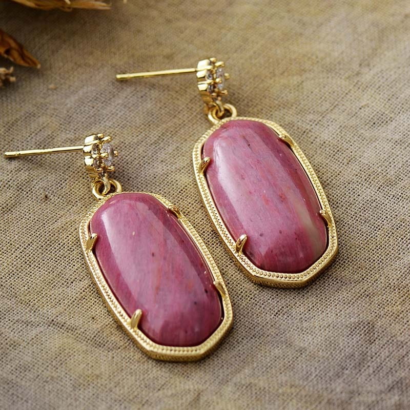 Boucles d’Oreilles de Luxe Empire Jasper & Pierre Naturelle