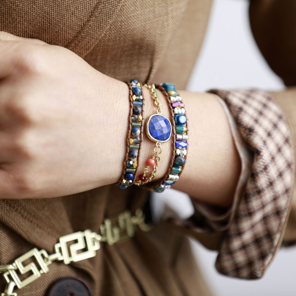 Bracelet Spirituel en Lapis Lazuli Naturel